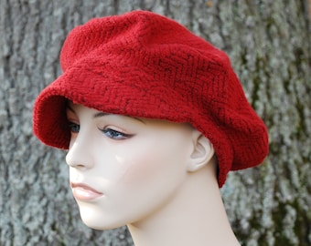 PDF Pattern, PAUL HAT, Newsboy hat, fleece hat