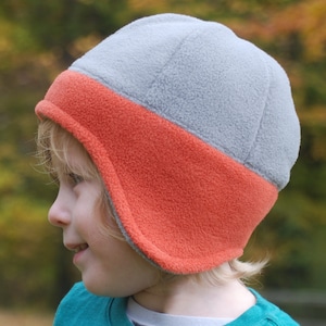 PDF pattern CHILD Ear Warmer Hat, fleece hat pattern, warm hat pattern