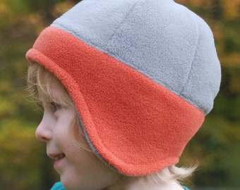 PDF pattern CHILD Ear Warmer Hat, fleece hat pattern, warm hat pattern