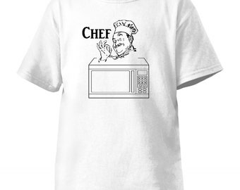 Microwave Chef Vinyl Graphic Tee