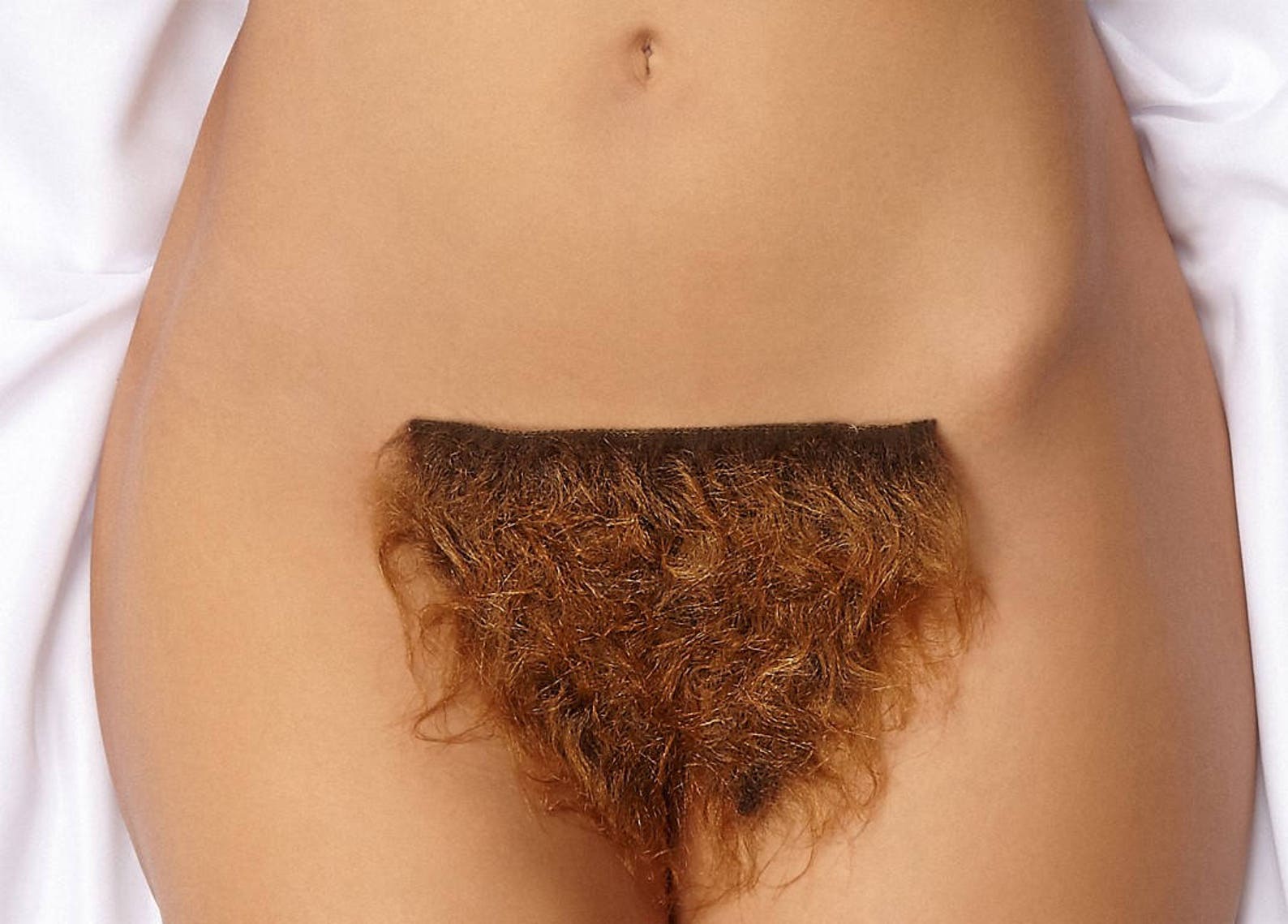 Realistic Full bush brown Merkin Pubic decoration 001M-LA-V 