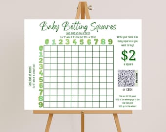Dino Baby Shower Betting Squares