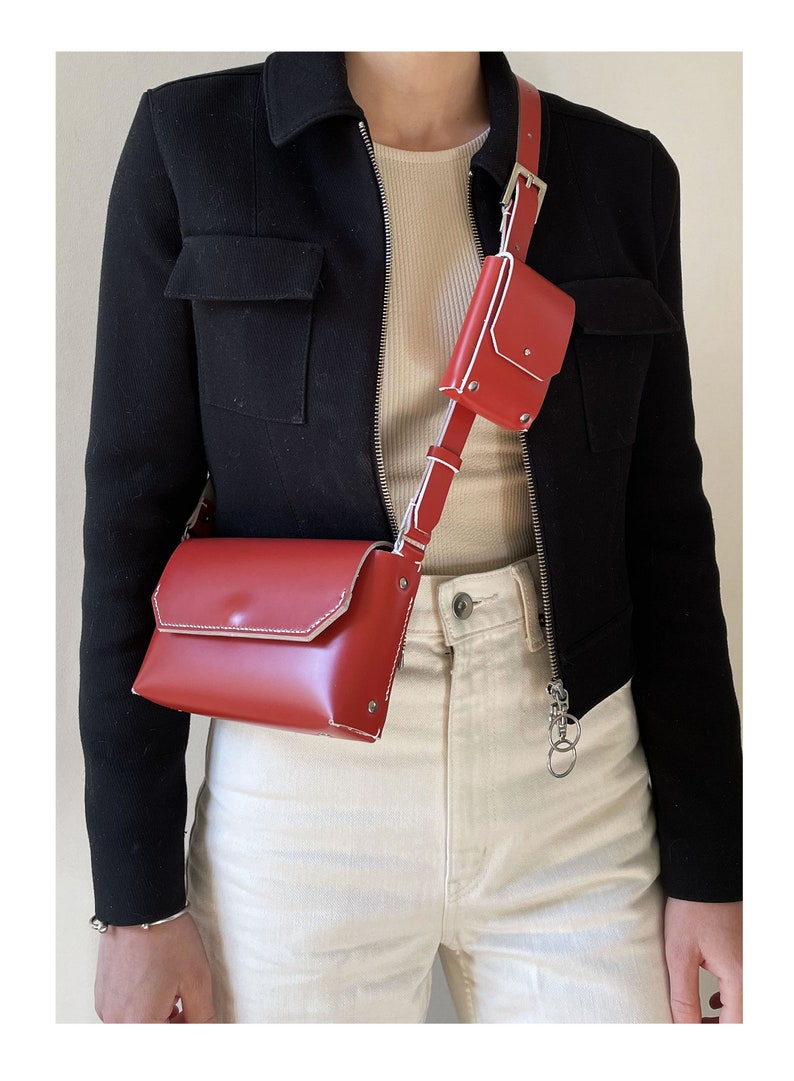 Mini Module Collection LUTI Bag Cherry Red Leather