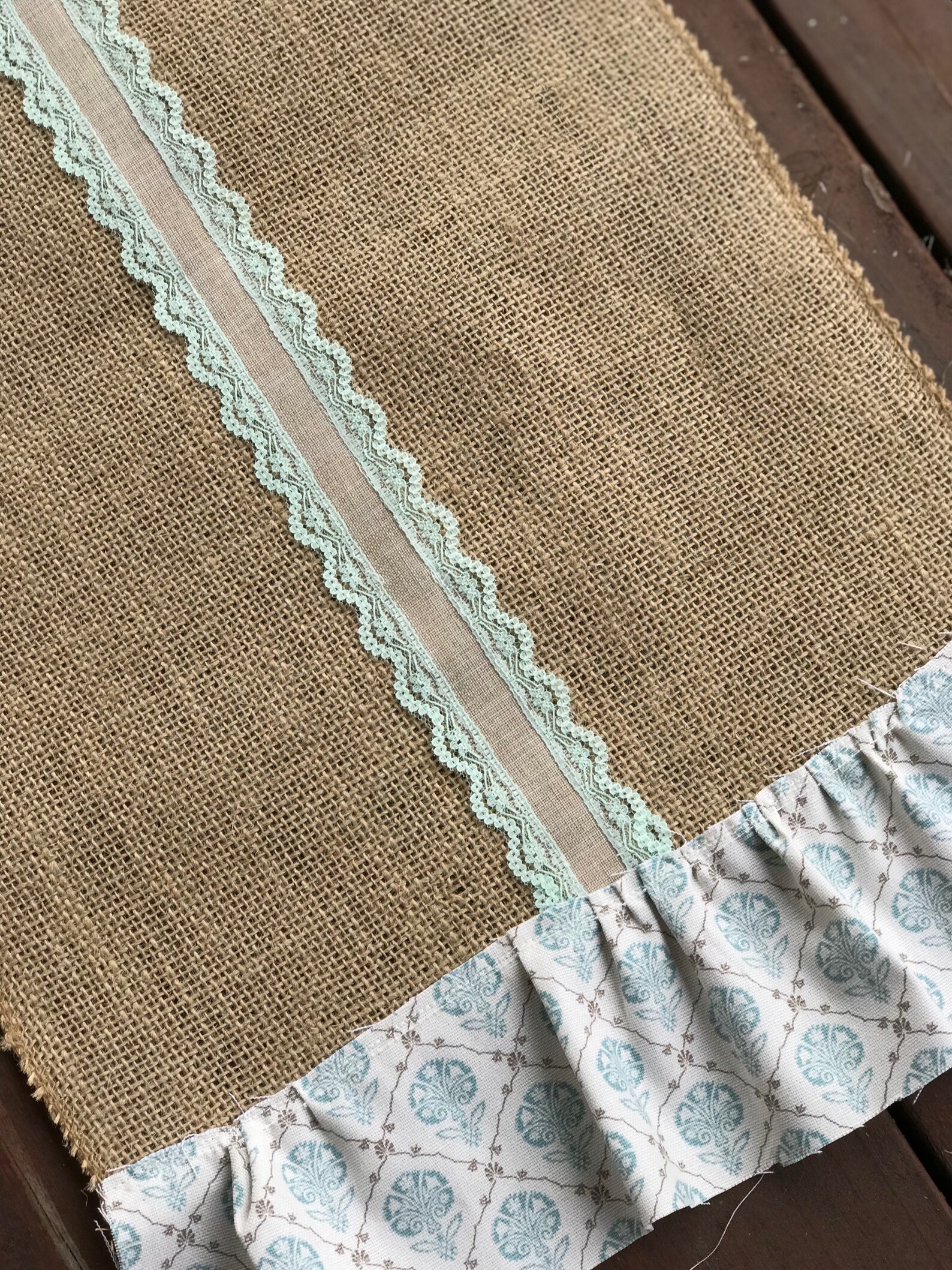 Teal table runner teal tablecloth teal table decor Etsy