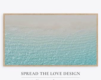 Coastal Beach Waves Art für Samsung Frame TV (Digitaler Download)