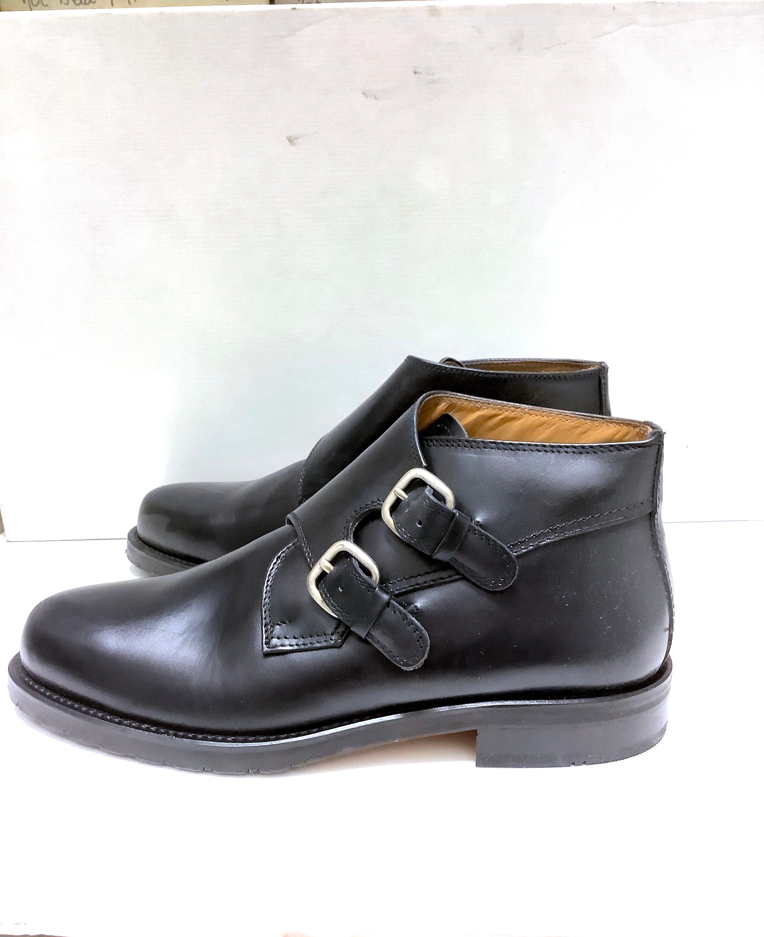 Mens boots with a 2024 buckle