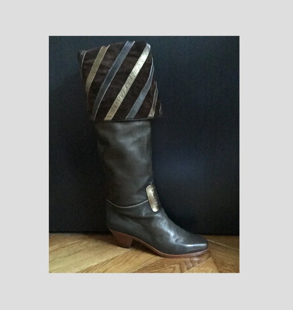 70s thigh high boots