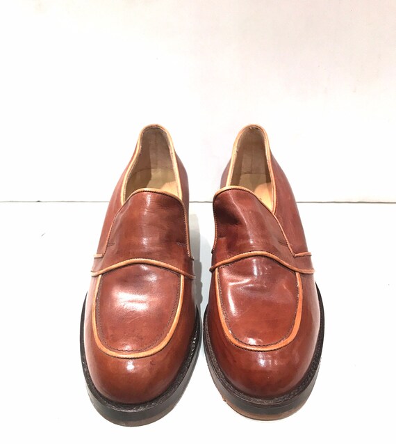 From the 70s, vintage moccasins in brown leather/… - image 3