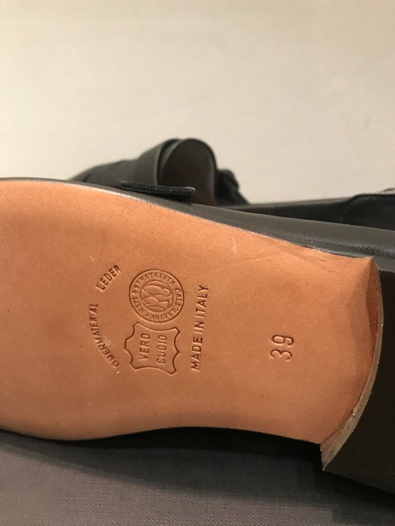 Mocassins Vintage FootJoy En Alligator – Noir – Fabriqués En Italie – 9 D