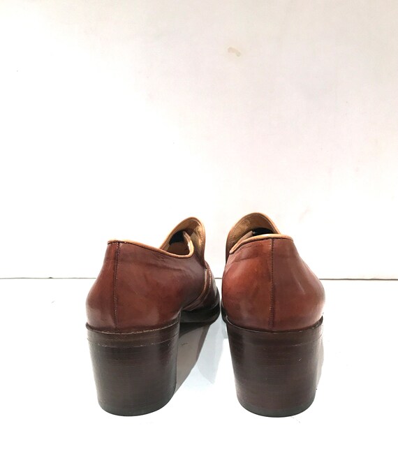 From the 70s, vintage moccasins in brown leather/… - image 6