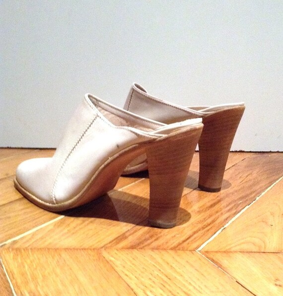 tan leather mules uk