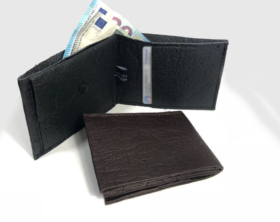 PINATEX® wallet black or brown sustainable design men's wallet ∣BAG#132