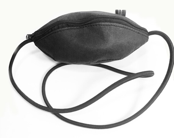 Black handbag small pouch handbag black RUGBY BAG gift for women ∣BAG#17