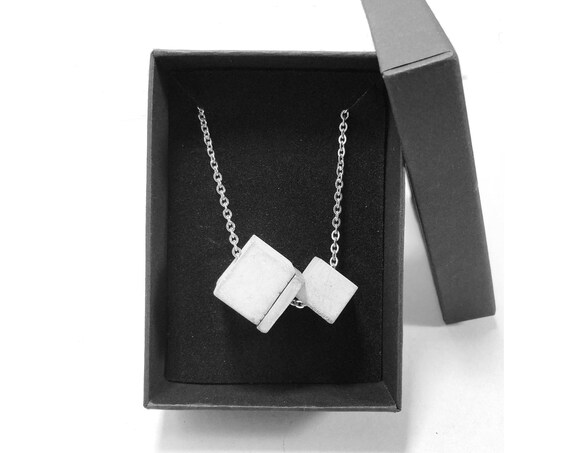 Chain necklace SILVER CHAIN Concrete jewelry minimalist design