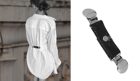Small belt Mini belt made of Pinatex® for attaching to blouses or jackets at the back or front