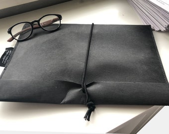 black Briefcase Briefcase for documents from Jacron briefcase minimalist design |BAG # 27
