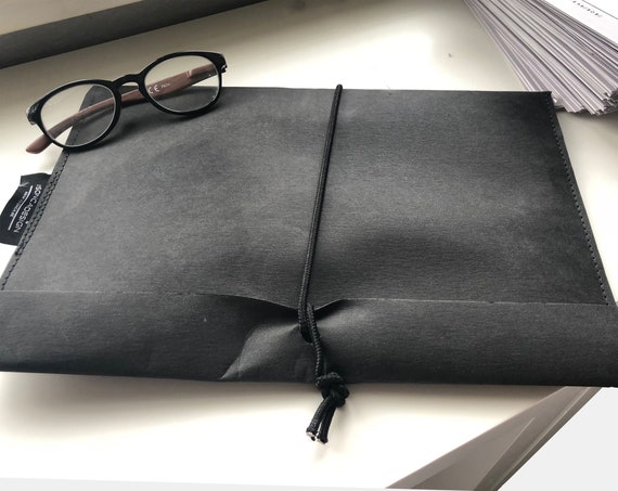black Briefcase Briefcase for documents from Jacron briefcase minimalist design |BAG # 27