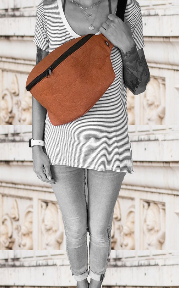 Handbag Belt bag Hip BAG Fannybag Crossover bag made of PINATEX® different sizes and colors Unisex∣BAG#122