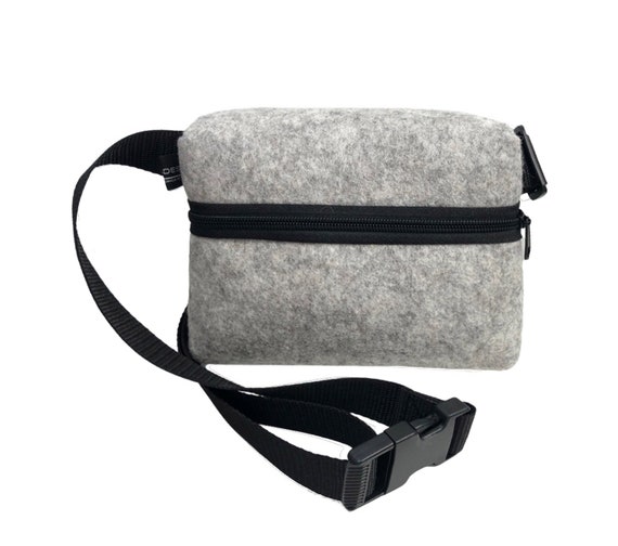 Belt bag belly bag HIP BAG made of 100% designer wool felt, minimalist design various colors gift unisex ∣BAG#148