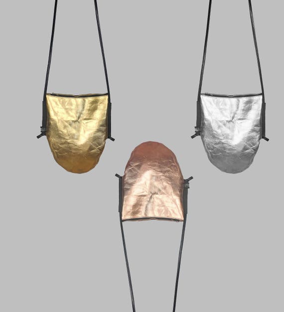 EGGBAG metallic silver, gold or copper made of Jacron ∣BAG#91
