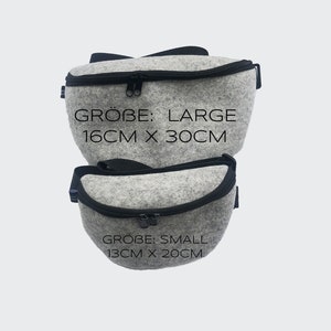 Handbag CROSBODY bag belt bag made of wool felt 100% merino wool 3 sizes gift UnisexBAG122 image 8