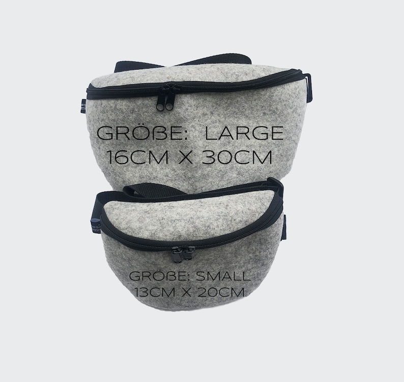 Handbag CROSBODY bag belt bag made of wool felt 100% merino wool 3 sizes gift UnisexBAG122 image 8