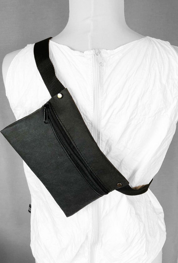 Belt Bag Belly Bag Jacron Minimalist Design Black Gift Unisex | BAG # 113
