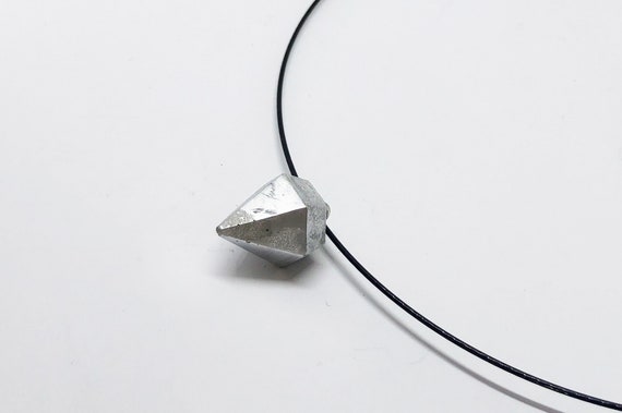 Choker Chain Necklace Concrete Jewelry silver Concrete Minimalist Design gift for women