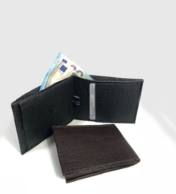 PINATEX® wallet black or brown sustainable design men's wallet ∣BAG#132