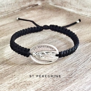 St Peregrine Bracelet, Patron Saint of Cancer Patients, Survivor Gift ...