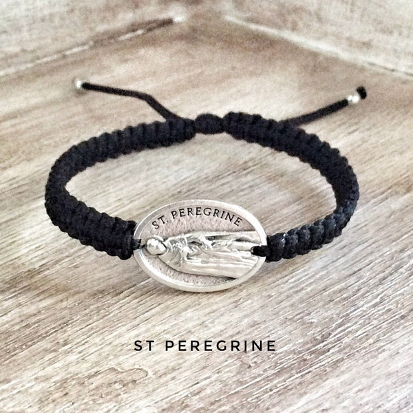 St Peregrine bracelet, Patron saint of Cancer Patients, survivor  gift, cancer patiente gift, gifts of hope, Saint Peregrine