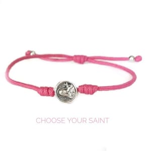 Saint Therese Bracelet, St Therese jewelry, florist saint, Catholic Bracelet, st Therese of Lisieux, St Therese  little flower,