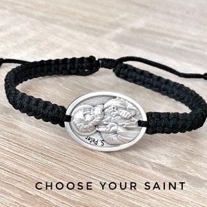 St Peter Medal Bracelet, Catholic Bracelet, Saint Peter the Apostle,, Father bracelet, Gift for Dad, Saint bracelet | Thelightjewelry