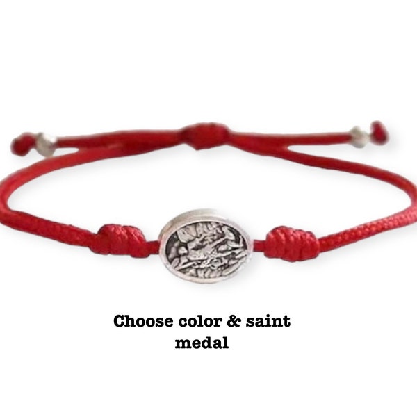 St Michael bracelet, St joseph gift, st michael medal, catholic bracelet, patron of military, st michael, guardian angel, all saints