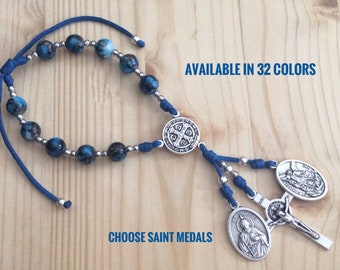 St Benedict St Michael Home Protection and Blessing Door Hanger, House Blessing, Rear View Hanger, Car Rosary, Blessings for Your Home