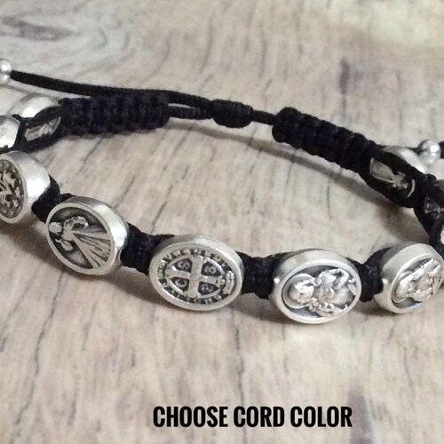 Catholic Saints Bracelet Blessing Bracelet Protection Etsy