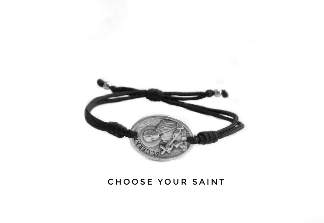 Saint Bracelet, Catholic Bracelet, Saint Gerard, Saint Medal, Patron
