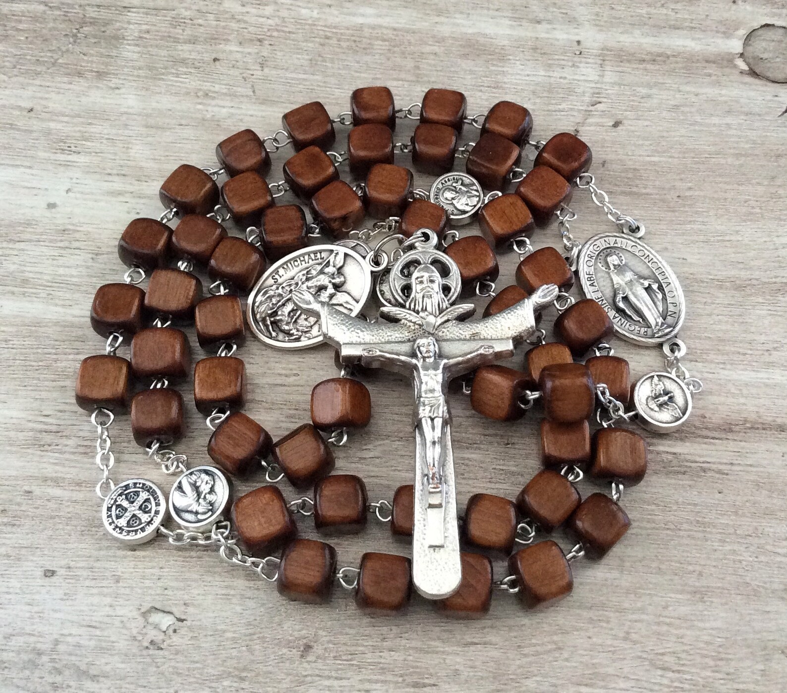 Rosary beads Catholic rosary for men Wooden rosary beads Etsy