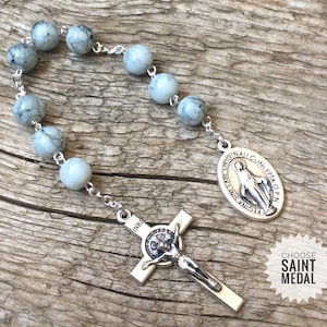 Virgin Mary Chaplet, Pocket beads, Mary devotion, Immaculate, Little crown chaplet, Miraculous medal, Catholic prayer beads, Rosary
