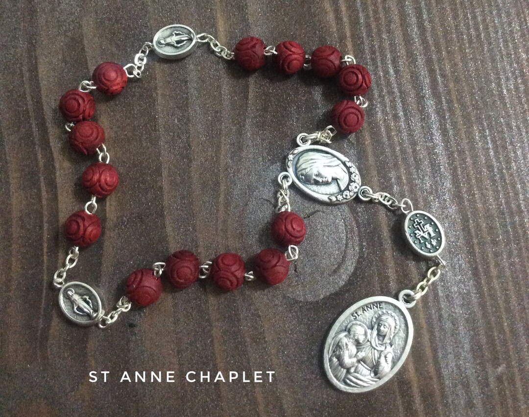 St. Anne Chaplet, Rosary Chaplet, Saint Anne, Grandmother Gift