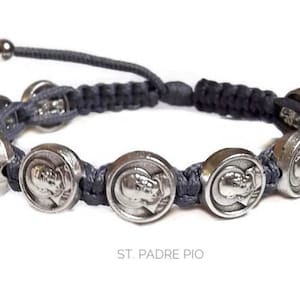 St Padre Pio bracelet, catholic bracelet, saint padre pio, patron saint of healing, padre pio, saint bracelets