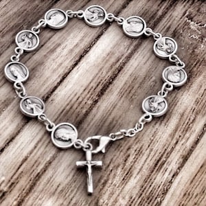 Rosenkranz Armband, Barmherzigkeit Gottes , Jungfrau Maria, katholische Armband, Barmherzigkeit Armband, Jungfrau Maria Armband