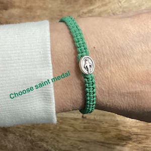 Pulsera medalla milagrosa, Pulsera Santa, Todos los Santos, Pulsera Católica, San Antonio, Santa Teresa, San Francisco, María desatadora de nudos
