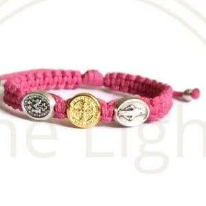Miraculous medal/st benedict kids bracelet, catholic kid bracelet, baby gift  bracelet,, catholic bracelets for kids, protection for kids