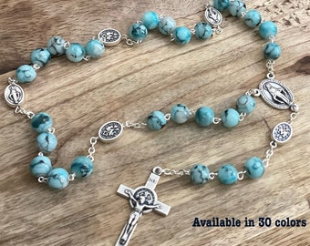 Chaplet of Conversion, Handmade Rosary chaplet, Miraculous Mary medal, Catholic rosary beads, Custom Rosary