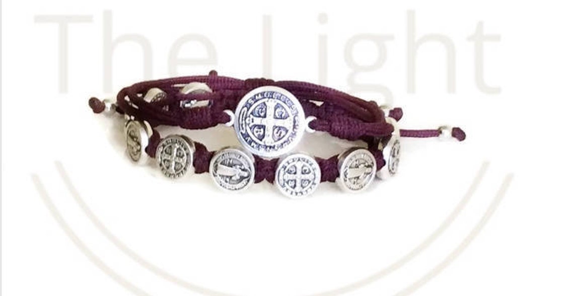 St Benedict Bracelets Catholic Bracelet Exorcism Protection Etsy