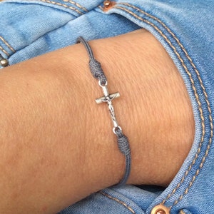 Cross bracelet Easter Gift Christian Sideways Cross Faith Bracelet Christian Jewelry Mens Cross Bracelet Women Cross Bracelet Confirmation
