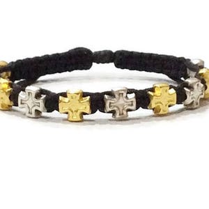 Cross bracelet, catholic bracelet, christian bracelet, catholic jewelry, blessing bracelet, saint bracelet, rosary bracelet, saint medal