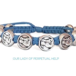 Our Lady of Perpetual Help bracelet, Christian Bracelet, catholic charm bracelet, christian jewelry, religious bracelet