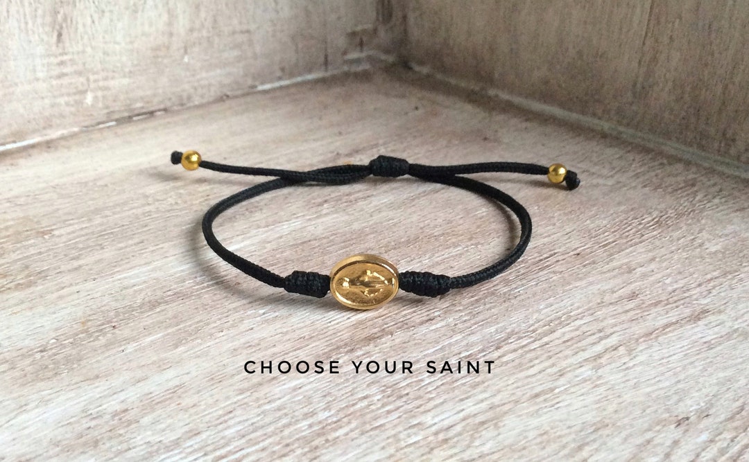 Bracciale Con Croce In Pietra Naturale Per Donna – Regalo Religioso Cristiano Per Battesimo
